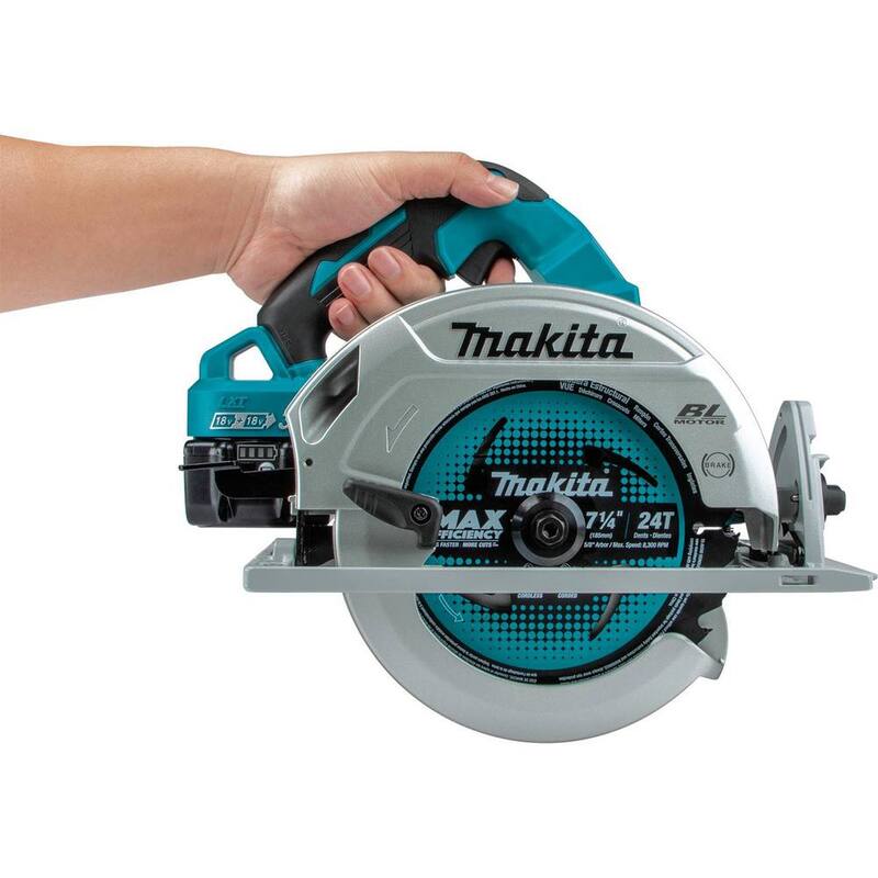 Kit de sierra circular Makita 18V X2 LXT (36V) Brushless de 7-1/4 pulgadas con batería de 5.0Ah y destornillador de impacto de 1/4 de pulgada Brushless 18V LXT - XSH06PT-XDT13Z