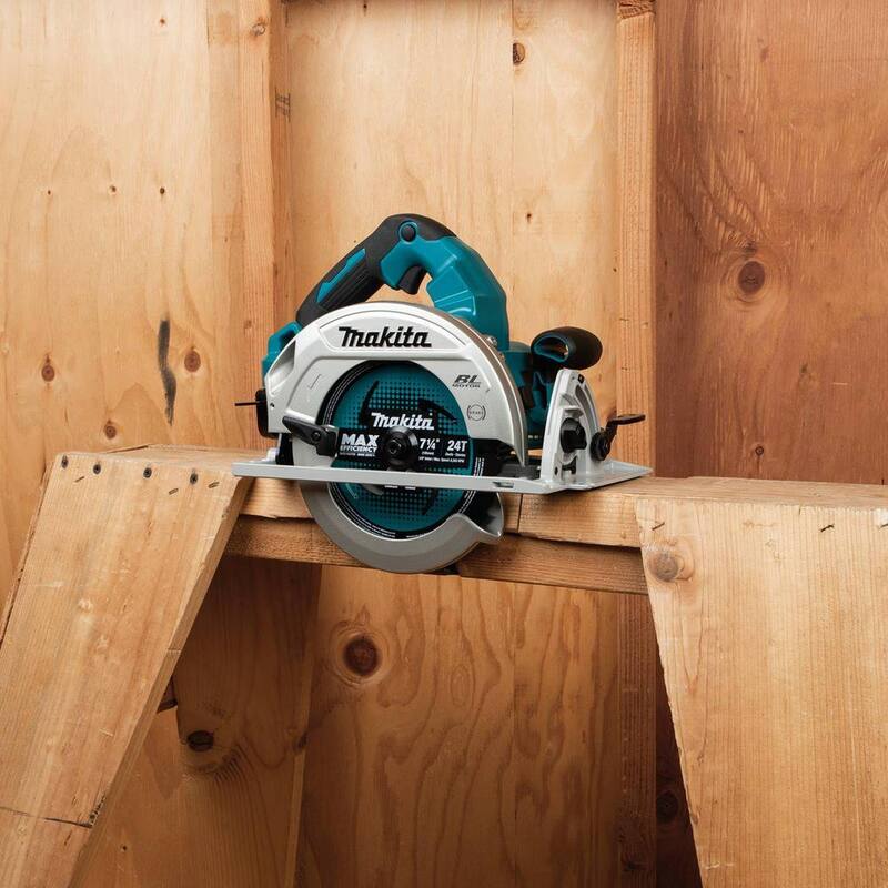 Sierra circular Makita 18V X2 LXT (36V) sin escobillas de 7-1/4 pulgadas con kit de batería de 5.0Ah y destornillador seco sin escobillas de 18V LXT - XSH06PT-XSF03Z