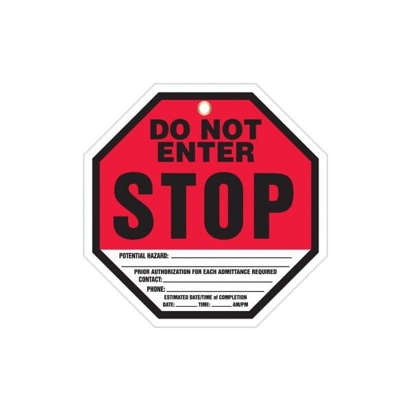 Accuform PF-Cardstock, 3-1/4 in Width, 1/4 in Height, , 25 PK - TAP842PTP