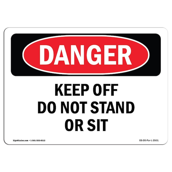 Signmission OSHA Danger, Keep Off Containment Berm Use Walkways Only, 5in X 3.5in Decal, 10PK - OS-DS-D-35-L-2501-10PK