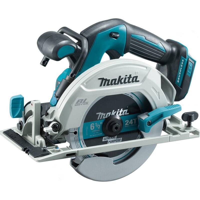 Sierra circular Makita 18V LXT de 6-1/2 pulgadas con batería de iones de litio de 18V 4.0Ah y paquete de inicio de cargador - XSH03ZBL1840BDC