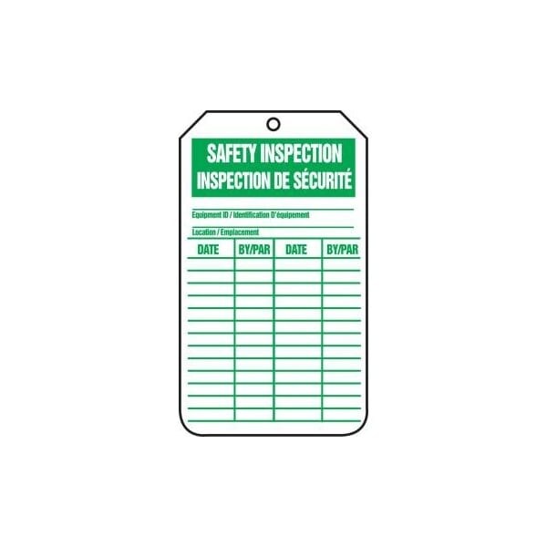 Accuform Self-Laminating RP-Plastic, 3-1/4 in Width, 0.11 in Height, , 25 PK - TCF465PTP