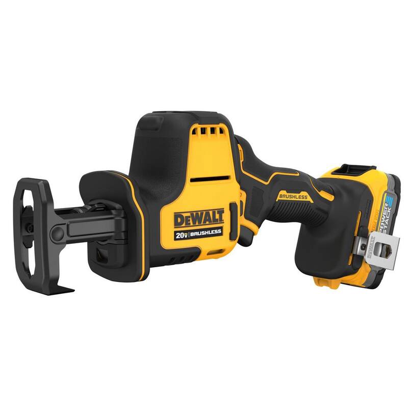 Si suprimimos la marca del producto, tenemos:

Sierra recíproca compacta inalámbrica sin escobillas DEWALT Atomic de 20 voltios MAX y trinquete de 3/8 pulgadas Atomic con batería de 1.7 Ah y cargador - DCF513BWCS369E1