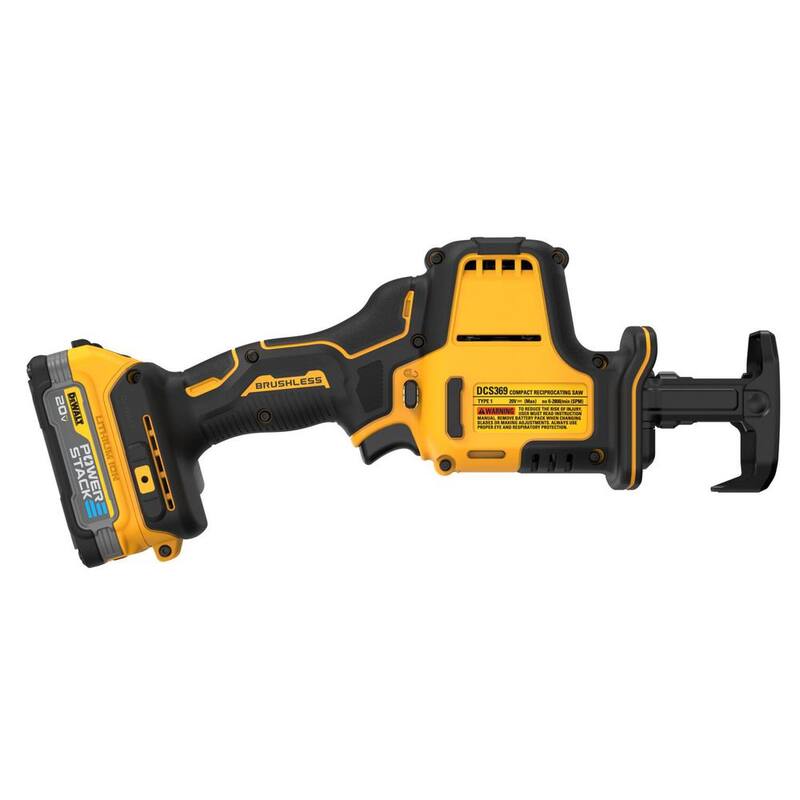 Si suprimimos la marca del producto, tenemos:

Sierra recíproca compacta inalámbrica sin escobillas DEWALT Atomic de 20 voltios MAX y trinquete de 3/8 pulgadas Atomic con batería de 1.7 Ah y cargador - DCF513BWCS369E1