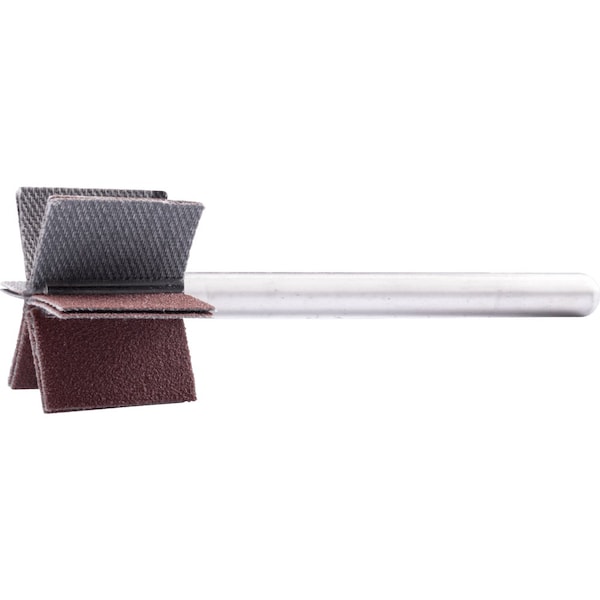 Pferd PFERD Bore polisher, 1-3/16in x 3/4, 1/4in shank, 150 Grit, Aluminum oxide - 46417