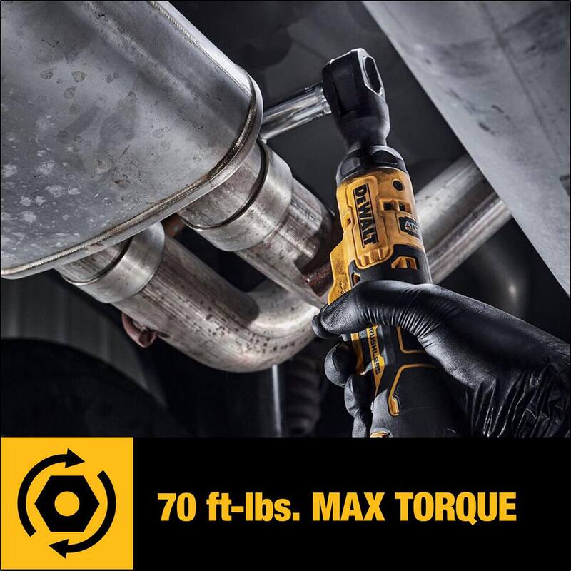 Sierra reciproca sin escobillas inalámbrica DEWALT 20V MAX XR y trinquete inalámbrico de 3/8 de pulgada ATOMIC 20V MAX (solo herramientas) - DCS382BWDCF513B