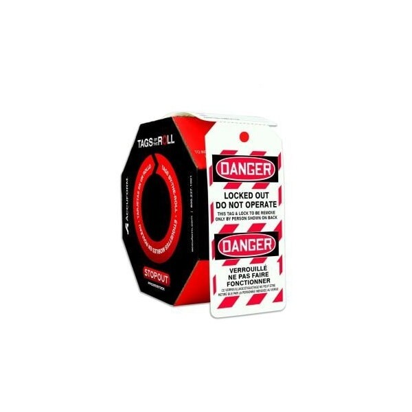 Accuform Danger, PF-Cardstock, 6-5/8 in Width, 3-5/8 in Height - FBTAR462
