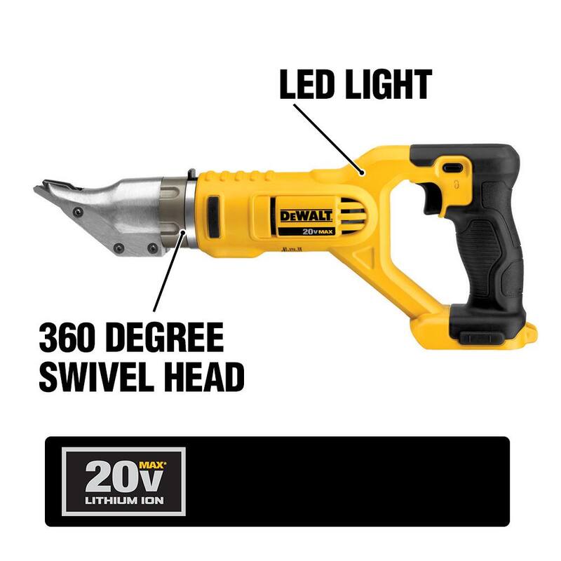 Si la marca del producto no es traducida: DEWALT 20V MAX Sierra Circular Inalámbrica sin Escobillas de 6-1/2 pulgadas y Tijeras inalámbricas de 18 calibres con cabezal giratorio de 20V MAX (solo herramientas) - DCS565BWDCS491B