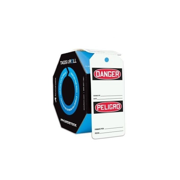 Accuform Danger, PF-Cardstock, 6-5/8 in Width, 3-5/8 in Height - SBTAR423