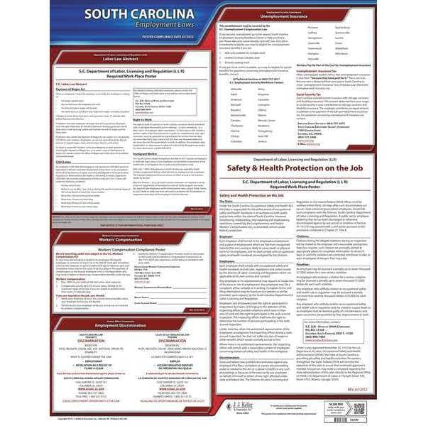 Jj Keller Labor Law Poster, State Labor Law, SC - 100-SC