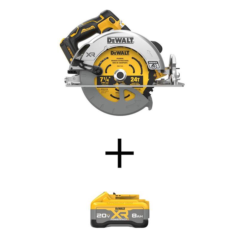 Si utilizamos el título sin la marca del producto, sería:

 "20V Máx. Sierra circular inalámbrica de 7-1/4 pulgadas de iones de litio con paquete de batería 20V Máx XR 8.0 Ah - DCS590BWDCB2108"