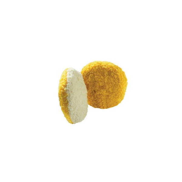 Buff And Shine Side 1: White 100% 4 ply twisted wool, Side 2: Yellow wool blend 4 ply twist - 803NY