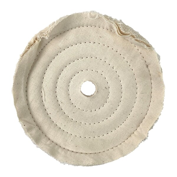 Roadmaster 6in Soft Muslin Pad Spiral 30-ply; 1/2in Arbor - 8030-6