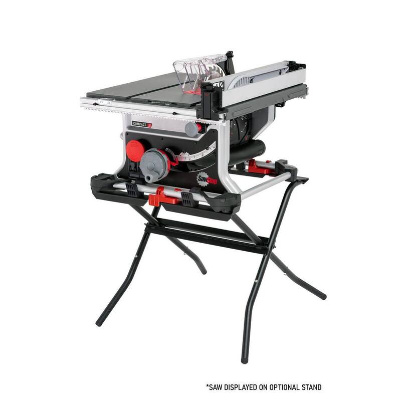 Sierra de mesa compacta SawStop de 15 amperios, 120 voltios y 60 Hz - CTS-120A60