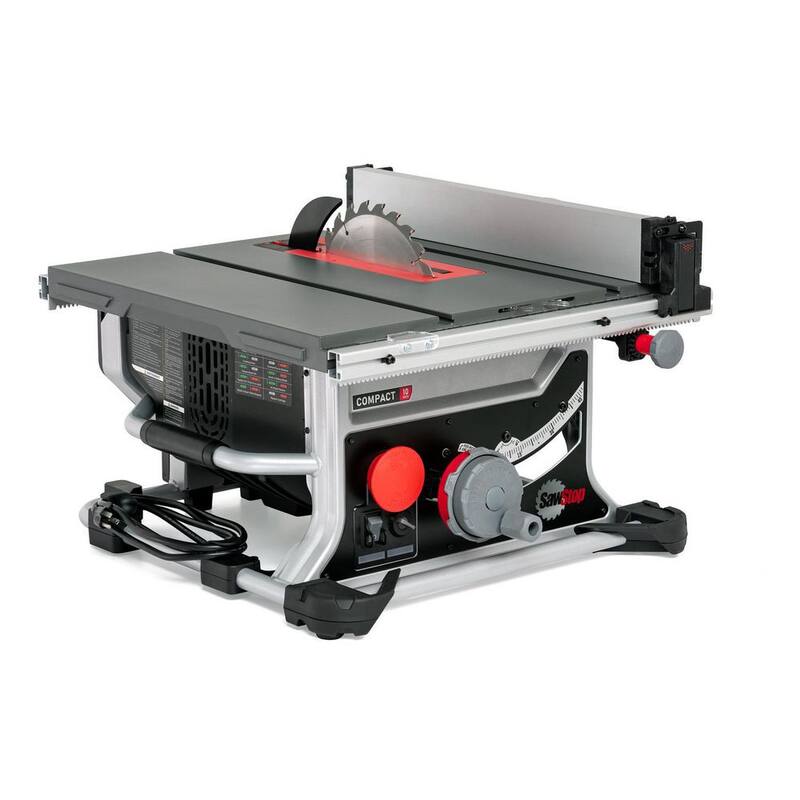 Sierra de mesa compacta SawStop de 15 amperios, 120 voltios y 60 Hz - CTS-120A60