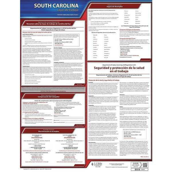 Jj Keller Labor Law Poster, State Labor Law, SC - 200-SC