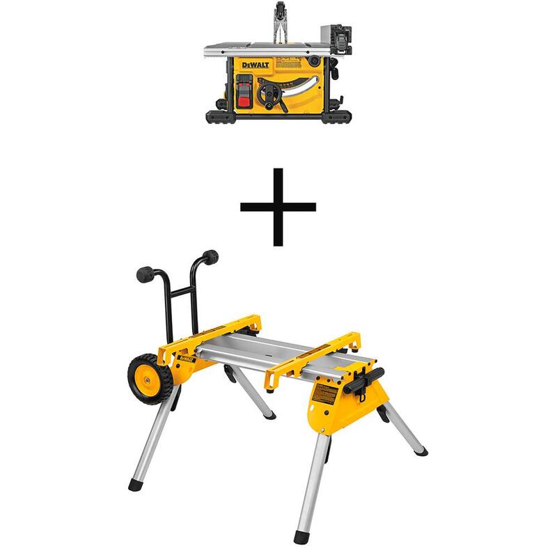Si quisiéramos traducirlo sin mencionar la marca del producto, podríamos decir:

Sierra de mesa portátil compacta para sitios de trabajo con soporte de rodillos resistente de 15 amperios y 8-1/4 pulgadas con soportes de conexión rápida - Referencia DWE7485WW7440RS