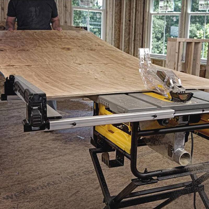 Si quisiéramos traducirlo sin mencionar la marca del producto, podríamos decir:

Sierra de mesa portátil compacta para sitios de trabajo con soporte de rodillos resistente de 15 amperios y 8-1/4 pulgadas con soportes de conexión rápida - Referencia DWE7485WW7440RS
