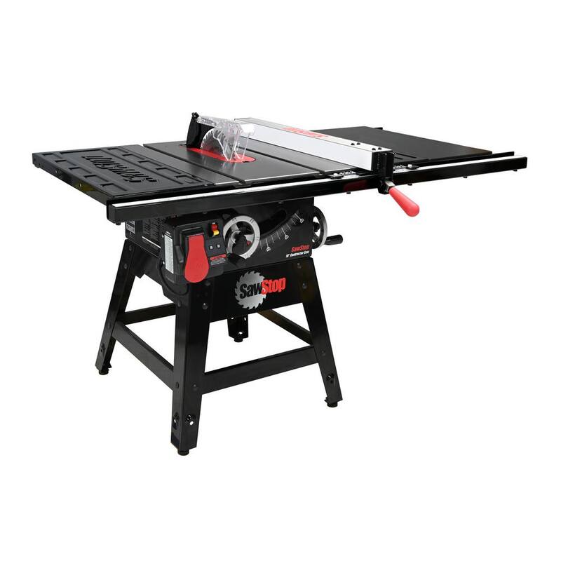 Sierra de Contratista SawStop de 1.75HP con ensamblaje de cerca premium de 30 pulgadas - CNS175-PFA30