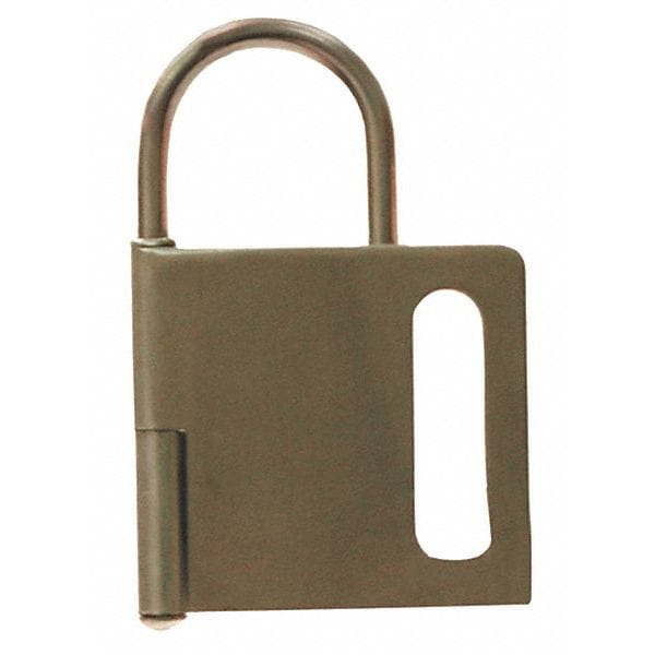Brady Lockout Hasp, Red, Steel, 4-1/2" L - 871239