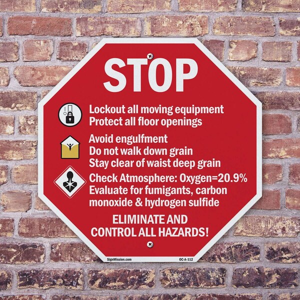 Signmission Aluminum Metal Signs, 10 in Width, 10 in Height, , 2 PK - OC-A-2PACK-10-112