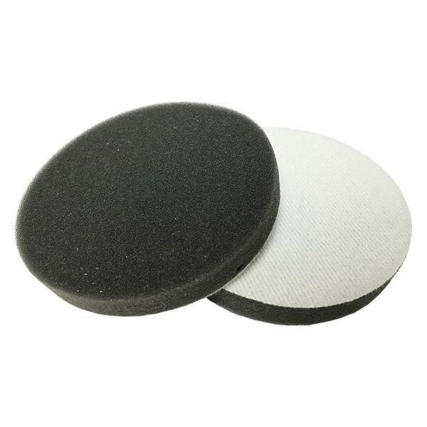 Mirka Foam, Polishing Pad, 3.625"x.5" Black, PK6 - 5723-BP