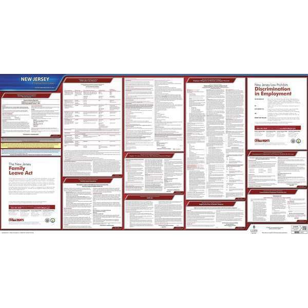 Jj Keller Labor Law Poster, State Labor Law, NJ - 100-NJ