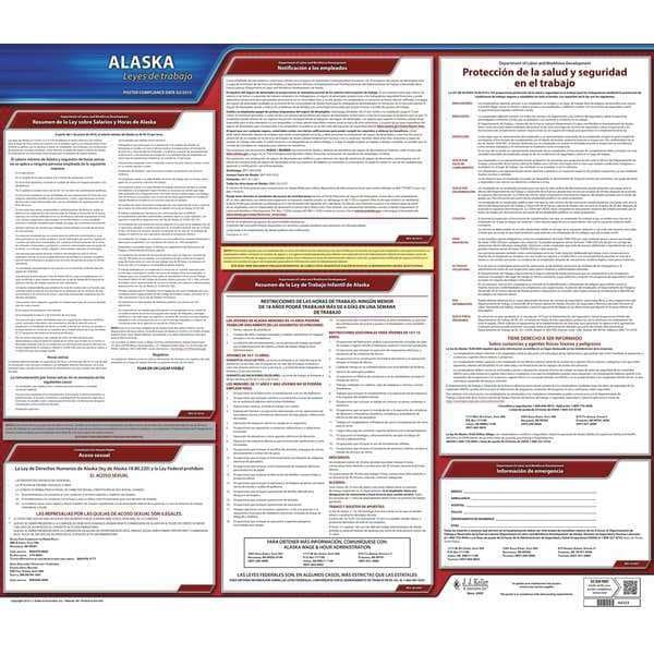 Jj Keller Labor Law Poster, State Labor Law, AK - 200-AK