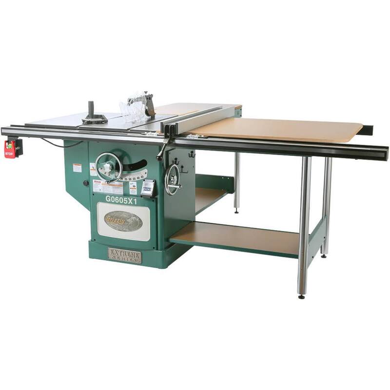 Sierra de mesa extrema de Grizzly Industrial de 12 pulgadas y 5 HP, 220 voltios - G0605X1