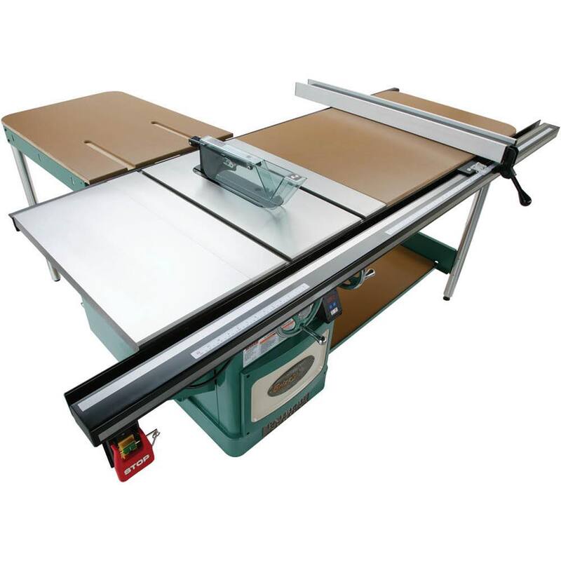 Si no debes traducir la marca del producto, el título en español sería: Sierra de mesa de gabinete pesada de 10 pulgadas y 5 HP de Grizzly Industrial - G0652