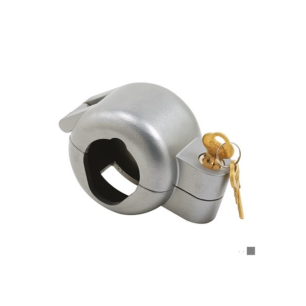 Prime-Line Lock-Out Device Handle Lock, Key to Block Access to Keyhole, Round Doorknobs Max Dia. 2-7/8in - S 4181