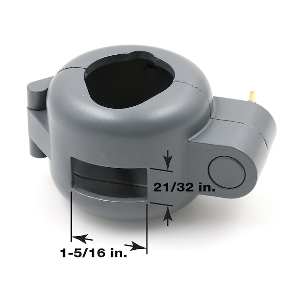 Prime-Line Lock-Out Device Handle Lock, Key to Block Access to Keyhole, Round Doorknobs Max Dia. 2-7/8in - S 4181