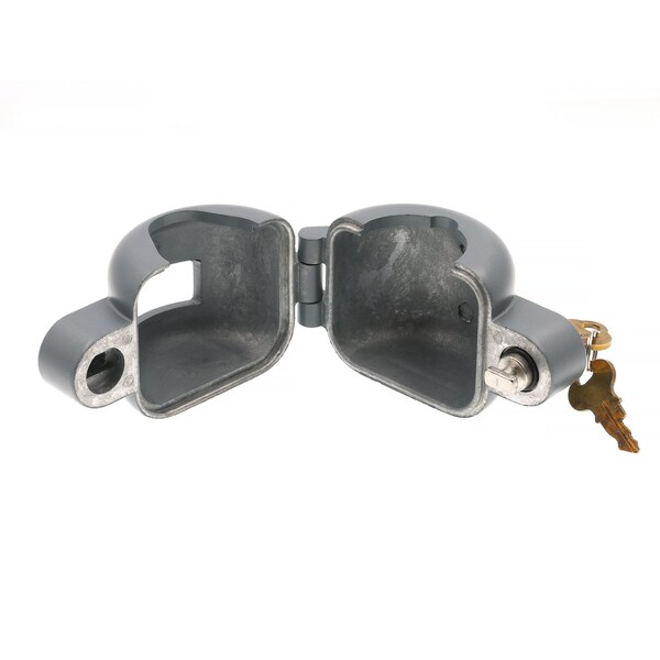 Prime-Line Lock-Out Device Handle Lock, Key to Block Access to Keyhole, Round Doorknobs Max Dia. 2-7/8in - S 4181