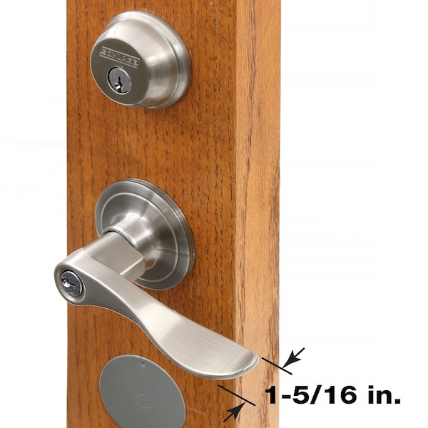 Prime-Line Lock-Out Device Handle Lock, Key to Block Access to Keyhole, Round Doorknobs Max Dia. 2-7/8in - S 4181