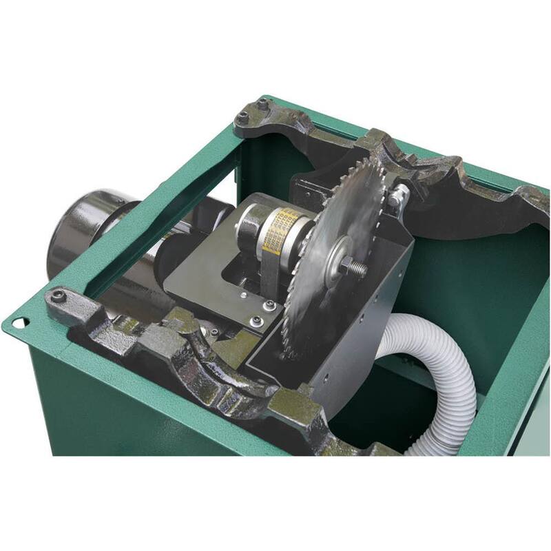 Si el producto es una sierra de mesa en gabinete de 10 pulgadas, 3 HP y 240V de Grizzly Industrial - G1023RL.