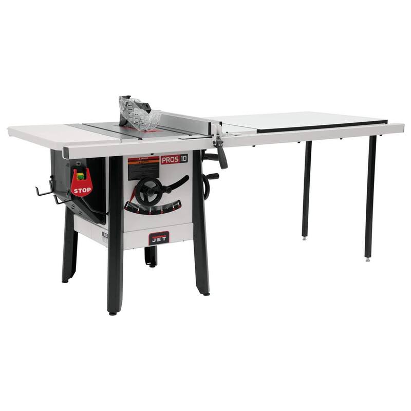 Sierra de mesa Jet ProShop II de 10 pulgadas con 52 pulgadas de capacidad de corte en acero estampado JPS-10 - 725005K