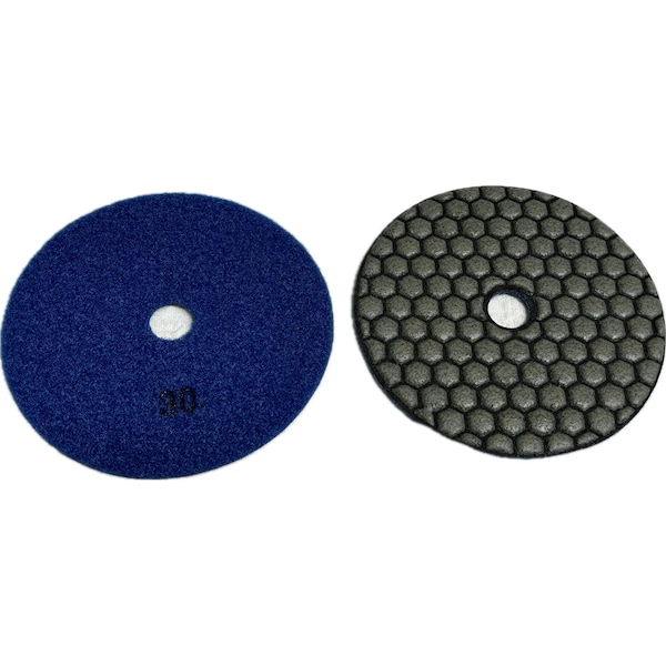 Vantage Product Honey Comb Dry Polishing Pad, Concrete Finishing, 5'' - R-FB5HC0030