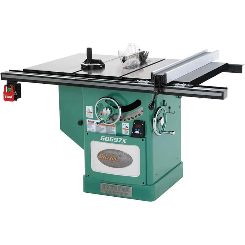 Sierra de mesa de la serie Extreme de 12 pulgadas y 7-1/2 HP de Grizzly Industrial en fase 3 - G0697X