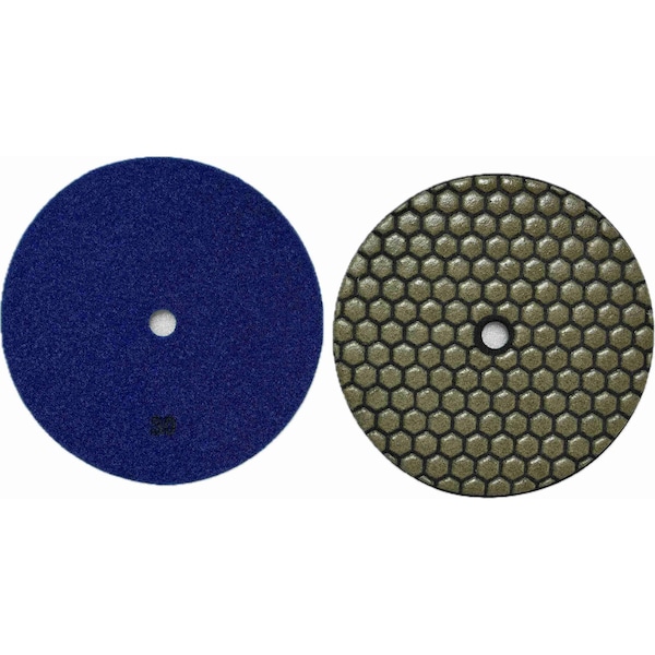 Vantage Product Honey Comb Dry Polishing Pad, Concrete Finishing, 7'' - R-FB7HC0030