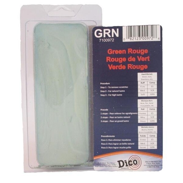 Dico Dico 7100972 Rouge Buffing Compound for Use with Buffing Wheels; Green - Brick - 7100972