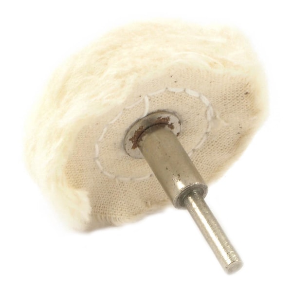 Forney Buffing Wheel, Cotton, 1-1/2 in x 1/8 in Shaft - 60204