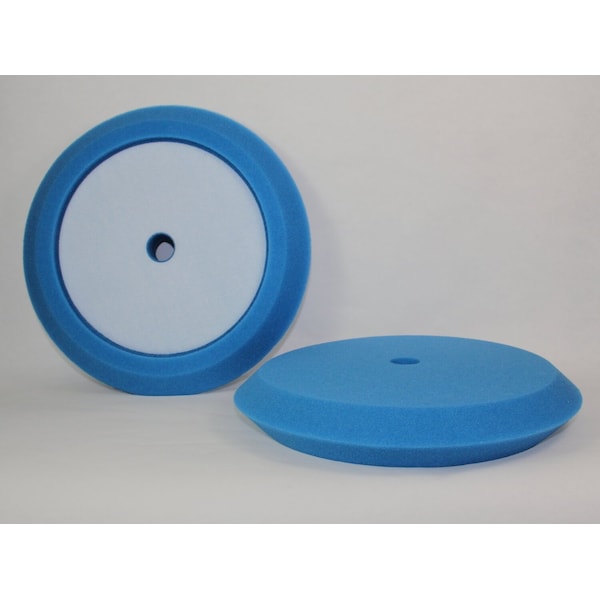 Hti Hi Buff 8" Soft Polish Blue Slant Foam - HB 400