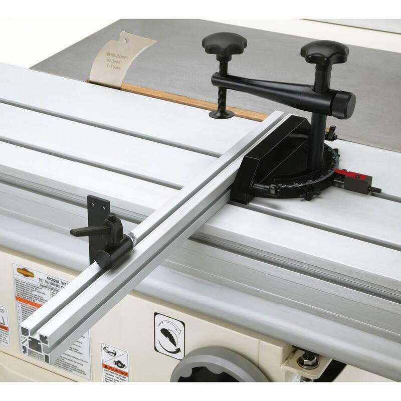 Sierra de mesa deslizante de 10 pulgadas y 5 HP - W1811 de Shop Fox