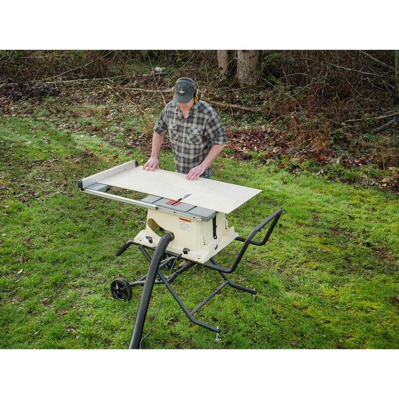 Sierra de mesa de banco de 2 HP de Shop Fox con soporte - W1875