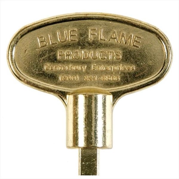 Canterbury  Enterprises Llc Blue Flame NKY.8.02 8 in. Universal Key Polish Brass - NKY.8.02
