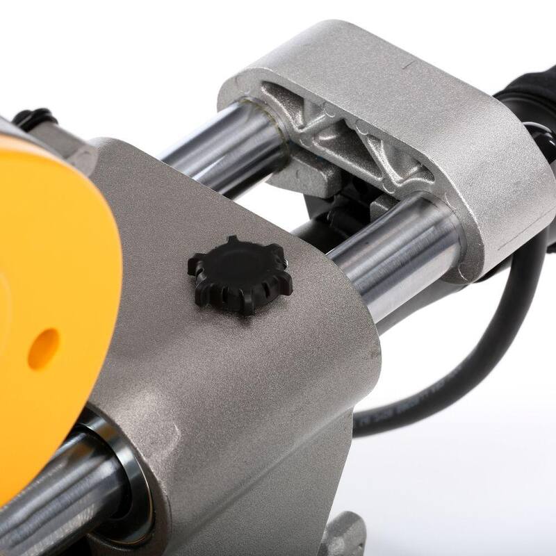 Sierra ingletadora compuesta deslizante de doble bisel DEWALT de 15 amperes y 12 pulgadas con tecnología XPS, llave de hoja y prensa de material - DWS780