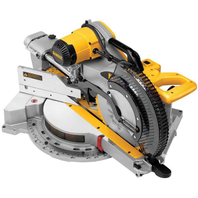 Siemens 15 A Amoladora Ingleteadora Compuesta Deslizante de Doble Bisel de 12 pulgadas con Llave de Hoja y Sujetador de Material - DWS779
