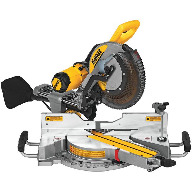 Siemens 15 A Amoladora Ingleteadora Compuesta Deslizante de Doble Bisel de 12 pulgadas con Llave de Hoja y Sujetador de Material - DWS779