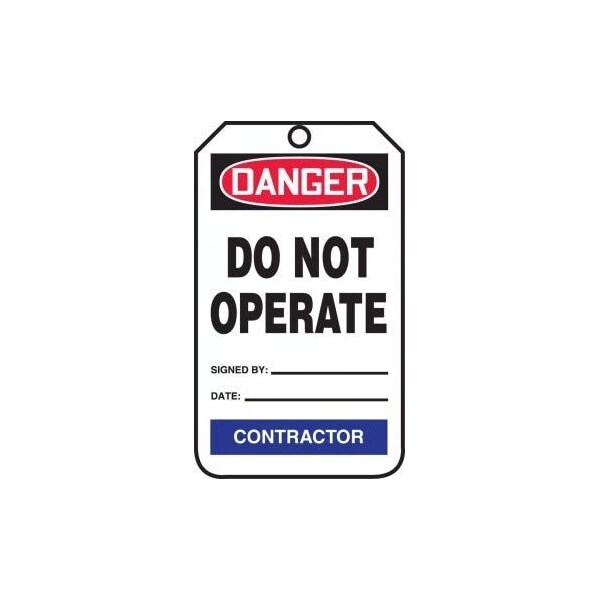 Accuform PF-Cardstock, 3-1/4 in Width, 1/4 in Height, , 25 PK - TPM222PTP
