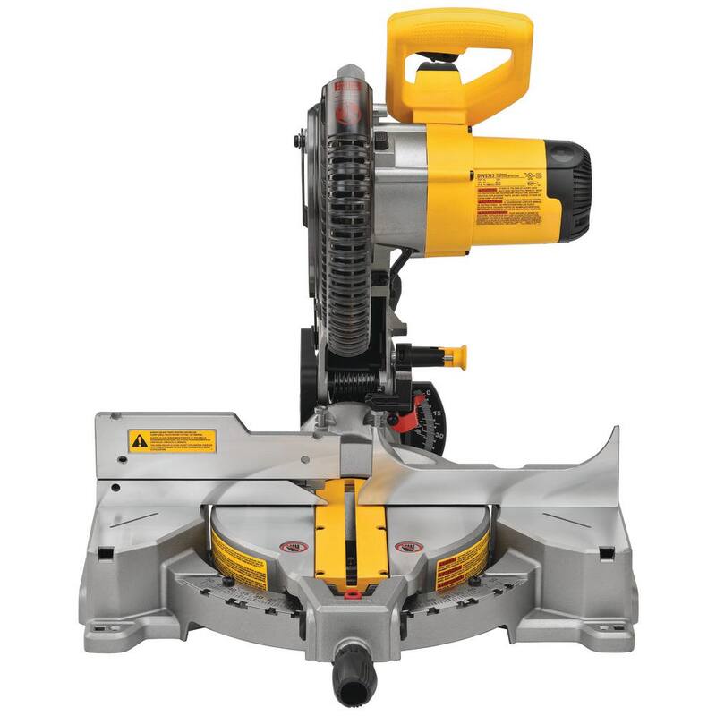Sierra ingletadora compuesta de bisel sencillo DEWALT de 15 amperios y cable de 10 pulgadas - DWS713